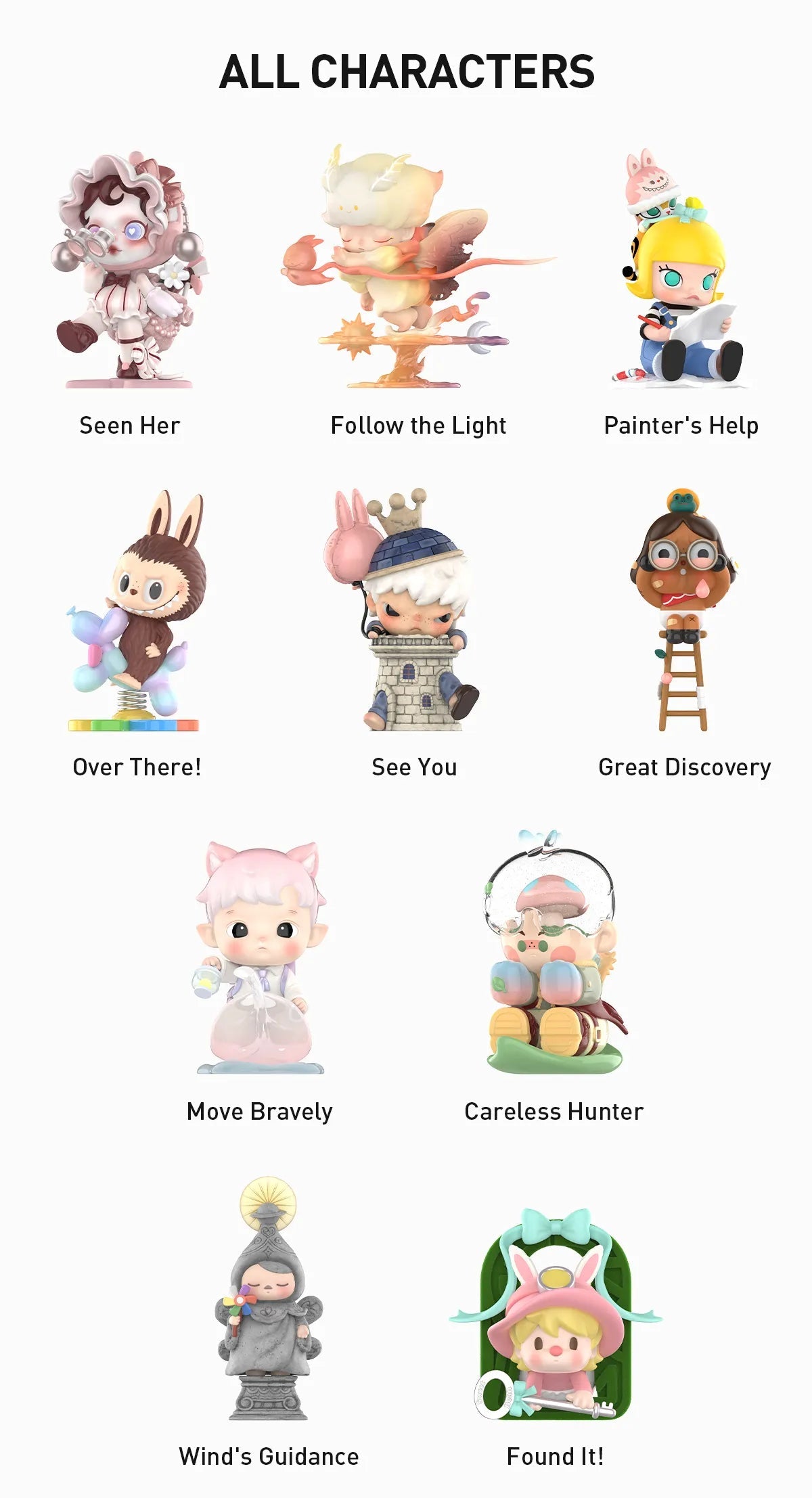 Finding MOKOKO Series Figures