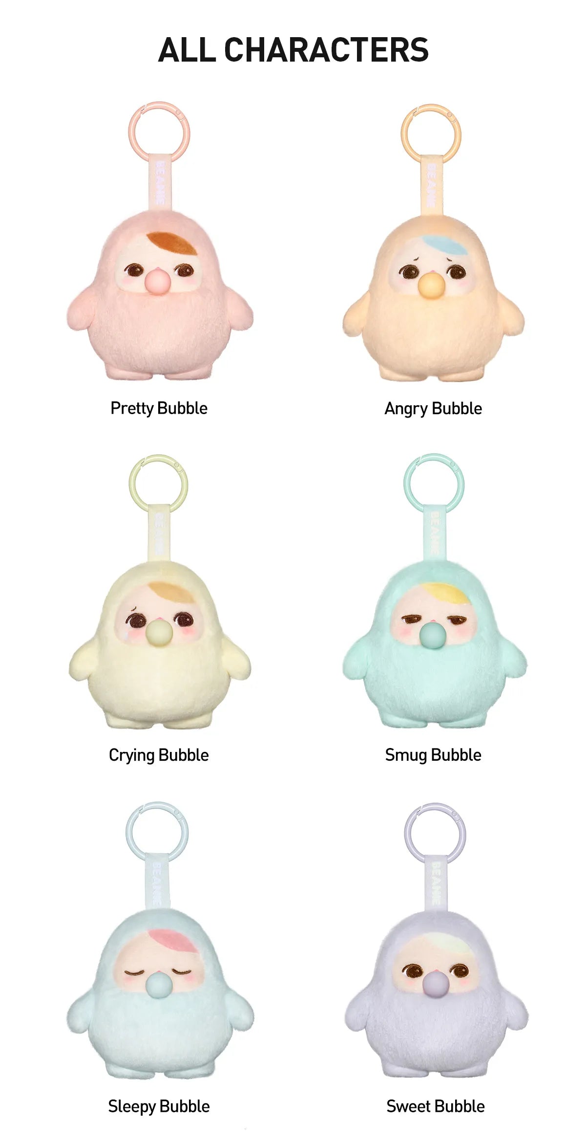 PUCKY BEANIE BUBBLE UP SERIES - Plush Pendant Blind Box