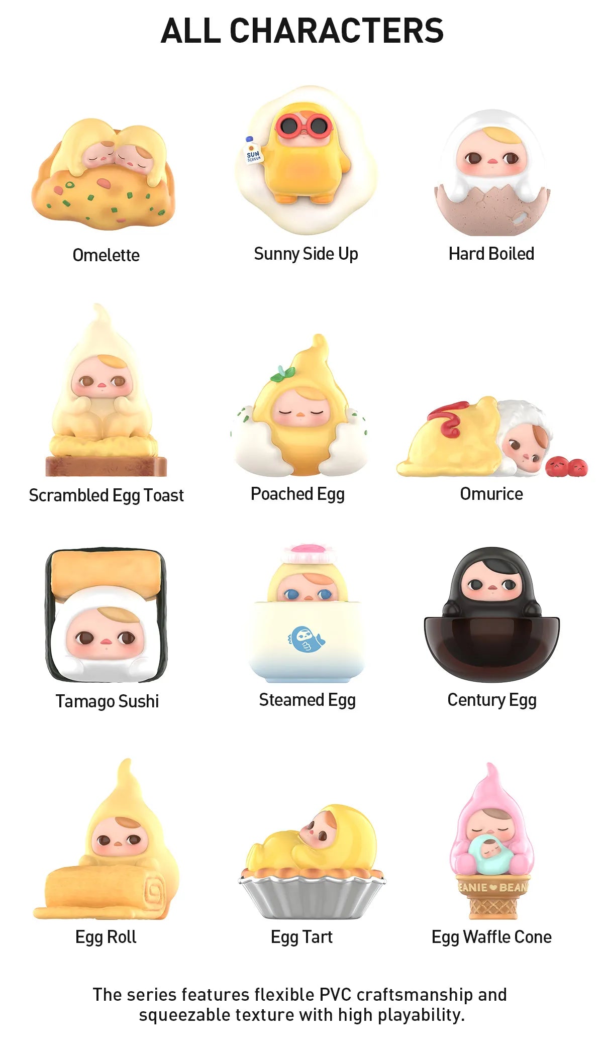 PUCKY Egg Beanie Series Figures
